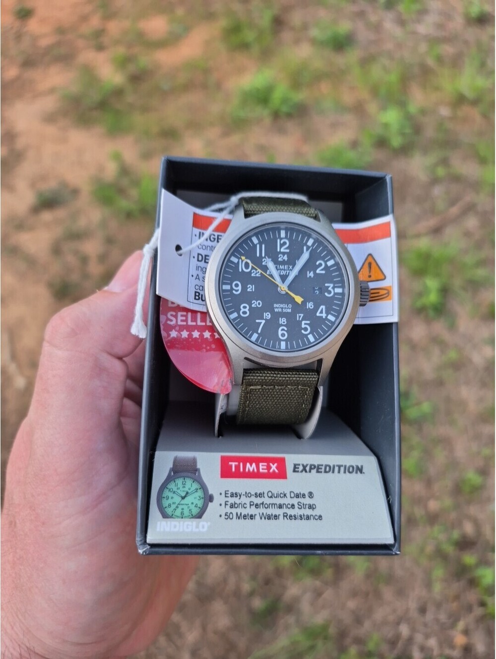 Timex T49961 Men's Expedition Scout Green Fabric Strap Watch